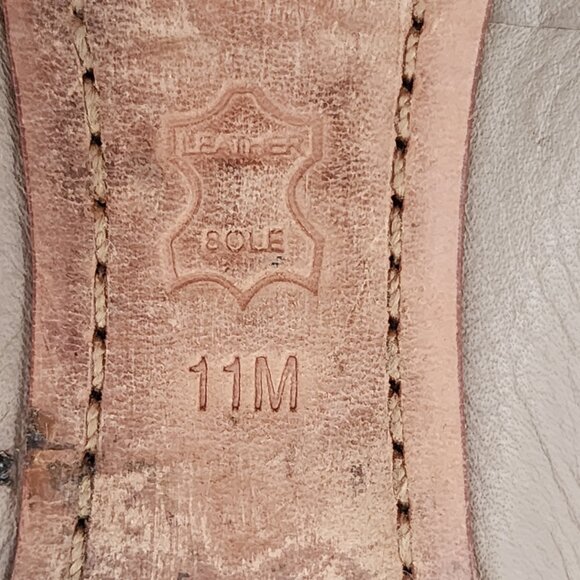 TORY BURCH Caroline 2 Leather Ballet Flats Gray - Picture 8 of 8